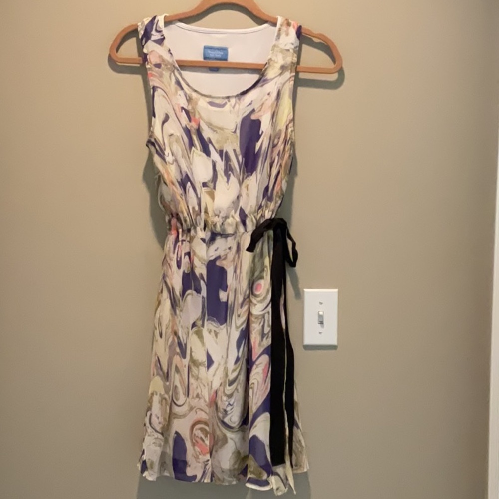 Simply Vera Vera Wang Swirl Print Mini Dress